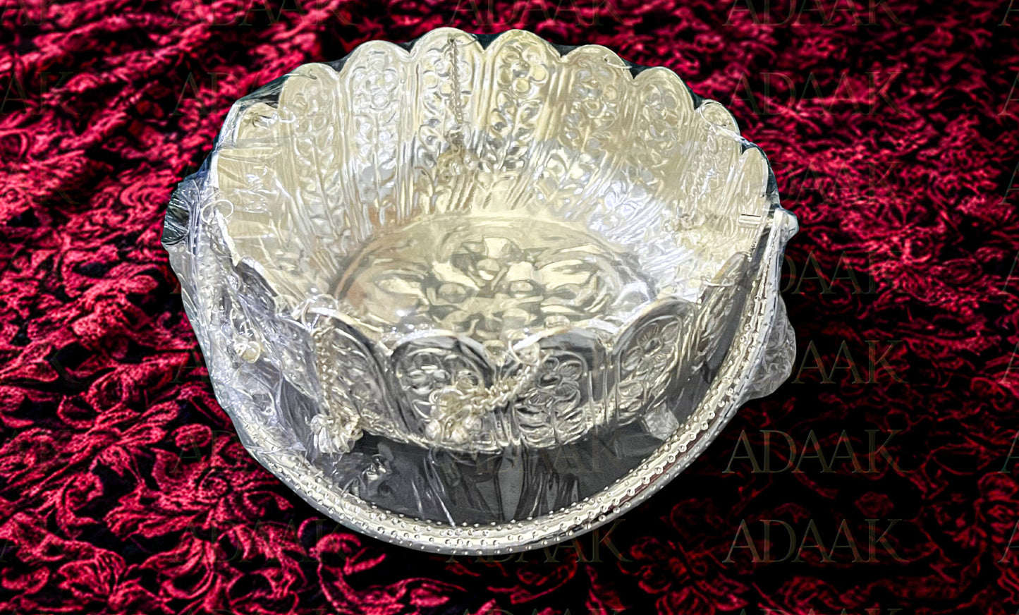 Blossom Harmony Bowl – Silver-Toned Finish