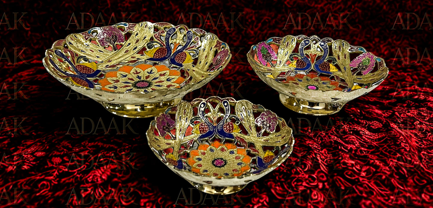 Peacock Aarti Thali