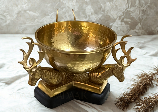 Mystic Deer Bowl – Antique Glow