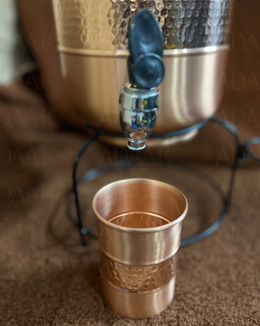 Copper Water Dispenser Set