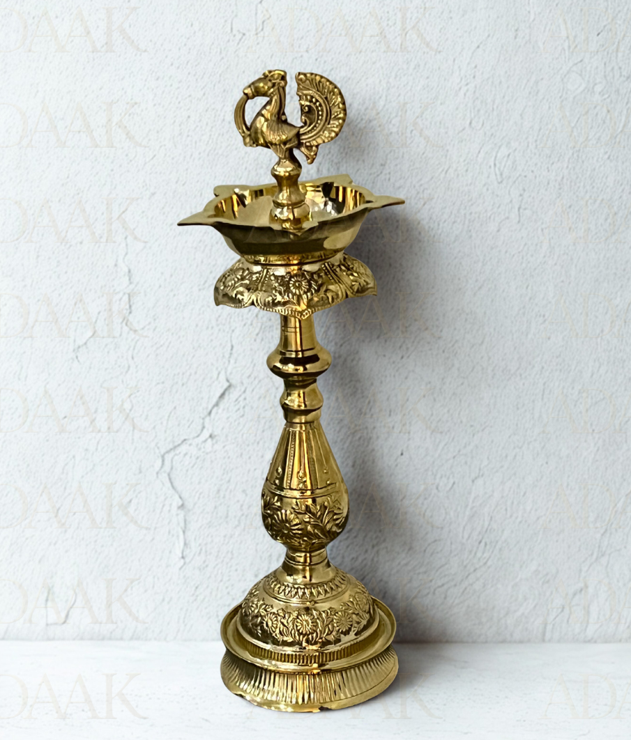 Adaak Mayur Jyoti Brass Deepam