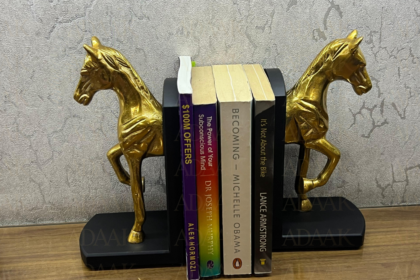 bookend with books