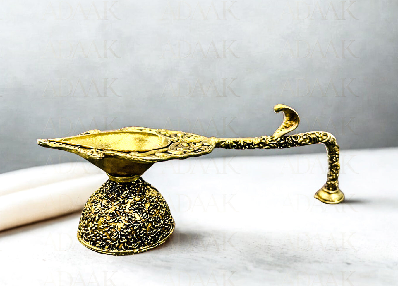 Brass Nakshi Peacock Diya