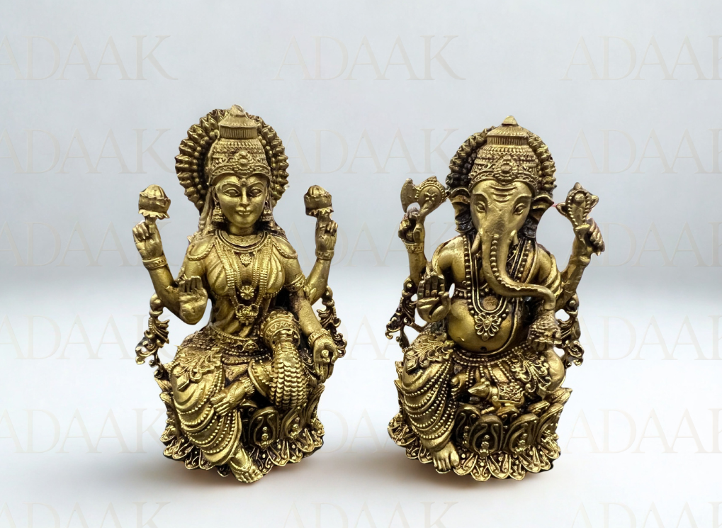 Brass lakshmi ganesh ji designer