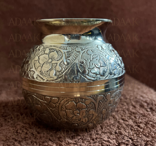 Adaak Srishti Embossed Brass Lota
