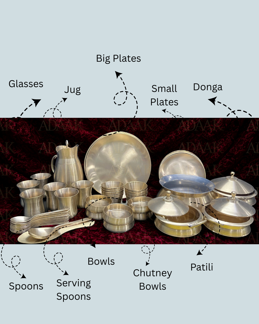 Matter_finish_Brass_dinner_set