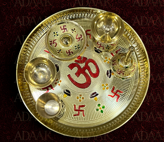 Decroative pooja thali