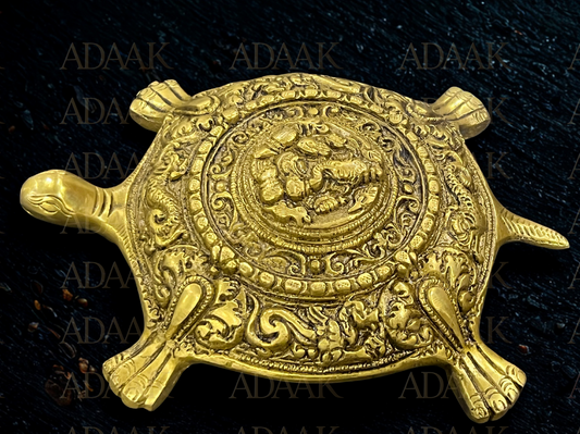 Adaak’s Blessed Tortoise With Ganeshji Motif