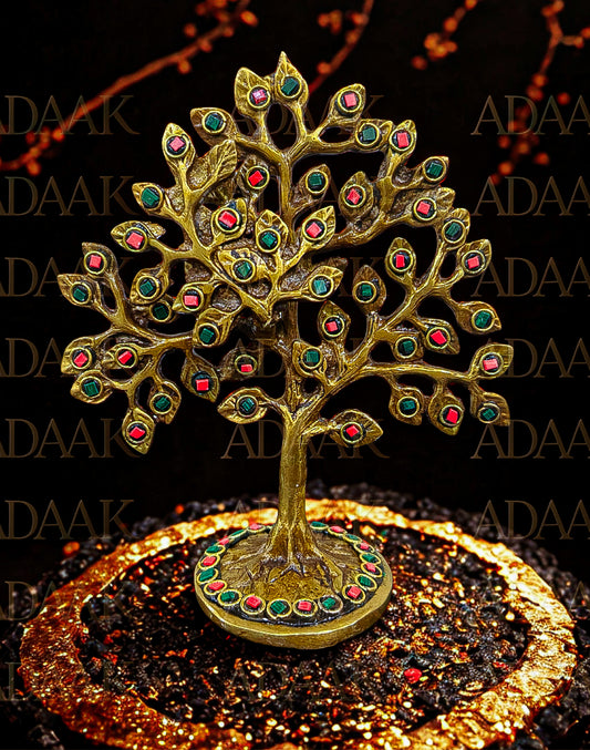 Brass Jewel Bloom Tree Décor