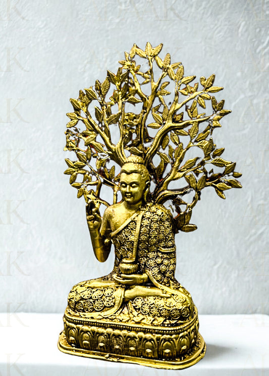 Antique Brass Buddha Statue