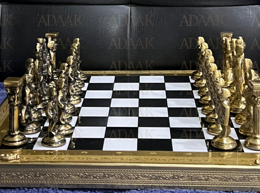 Adaak Regalia Brass Chess Set