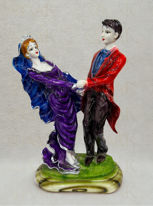 Adaak's Romantic Couple Dancing Figurine – Decorative Gift Piece