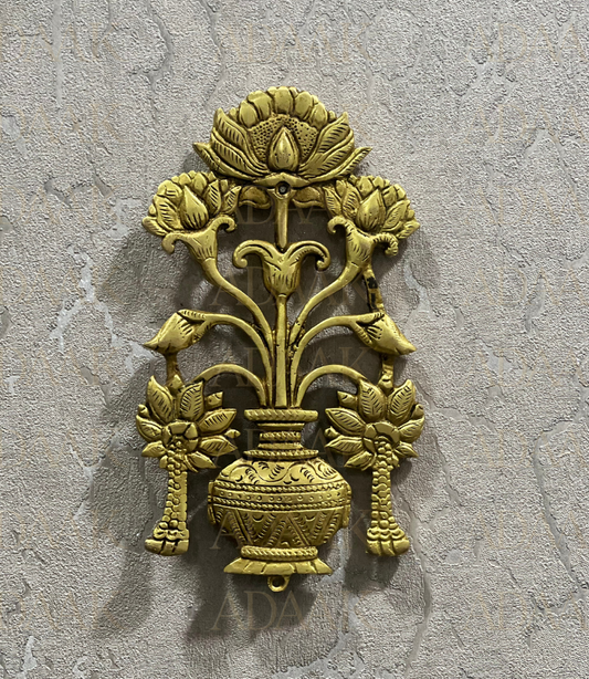 Adaak's Shubhra Floral Vase Wall Hanging