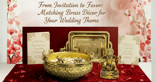 From Invitation to Favor: Matching Brass Décor for Your Wedding Theme