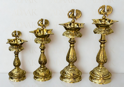 Adaak Mayur Jyoti Brass Deepam