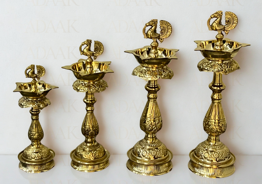 Adaak Mayur Jyoti Brass Deepam