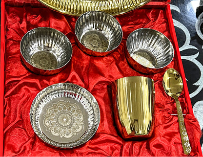 Thali Set with Mandala Design – Luxury Gift Box Edition