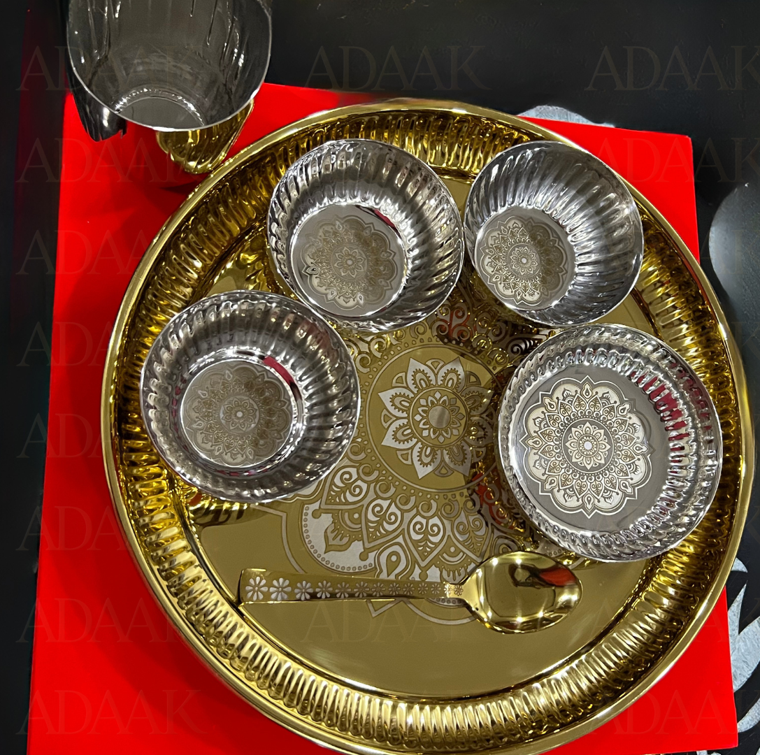 Thali Set with Mandala Design – Luxury Gift Box Edition