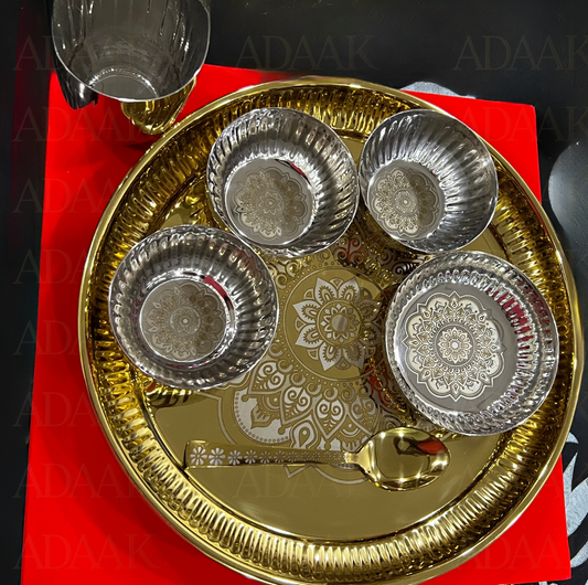 Thali Set with Mandala Design – Luxury Gift Box Edition