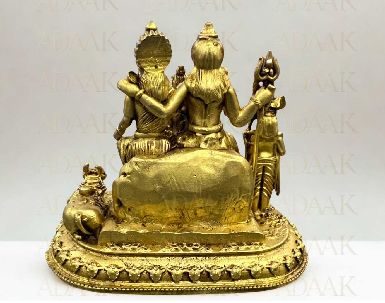 Adaak's Shiv Parivar Brass Idol – Symbol of Divine Unity & Blessings