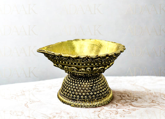 Adaak's Padma Brass Diya (Set of 2)