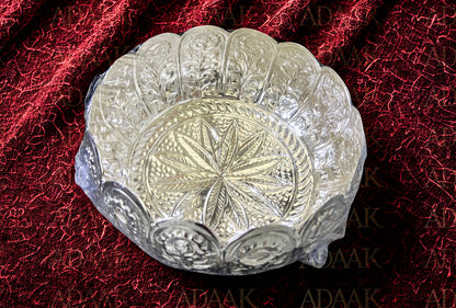 Adaak's Floral Engraved Decorative Bowl – Timeless Elegance for Your Spaces