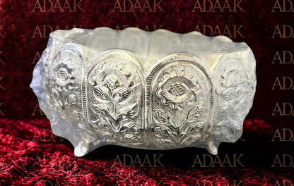 Adaak's Floral Engraved Decorative Bowl – Timeless Elegance for Your Spaces