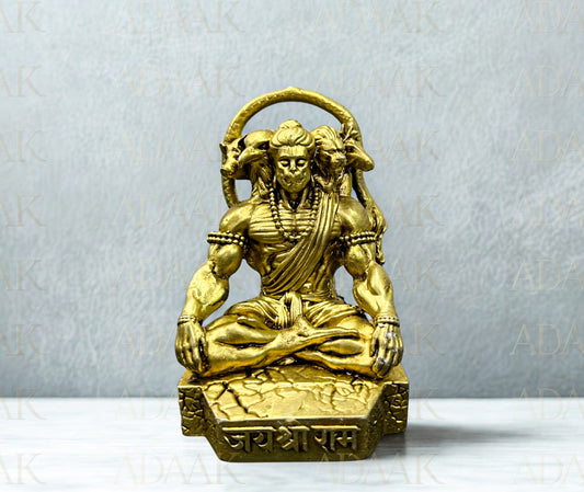 Adaak's Panchmukhi Hanuman Brass Idol – Guardian of Strength & Devotion