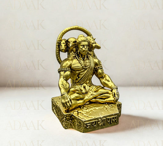 Adaak's Panchmukhi Hanuman Brass Idol – Guardian of Strength & Devotion