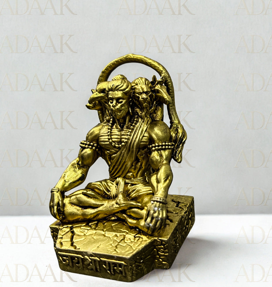 Adaak's Panchmukhi Hanuman Brass Idol – Guardian of Strength & Devotion