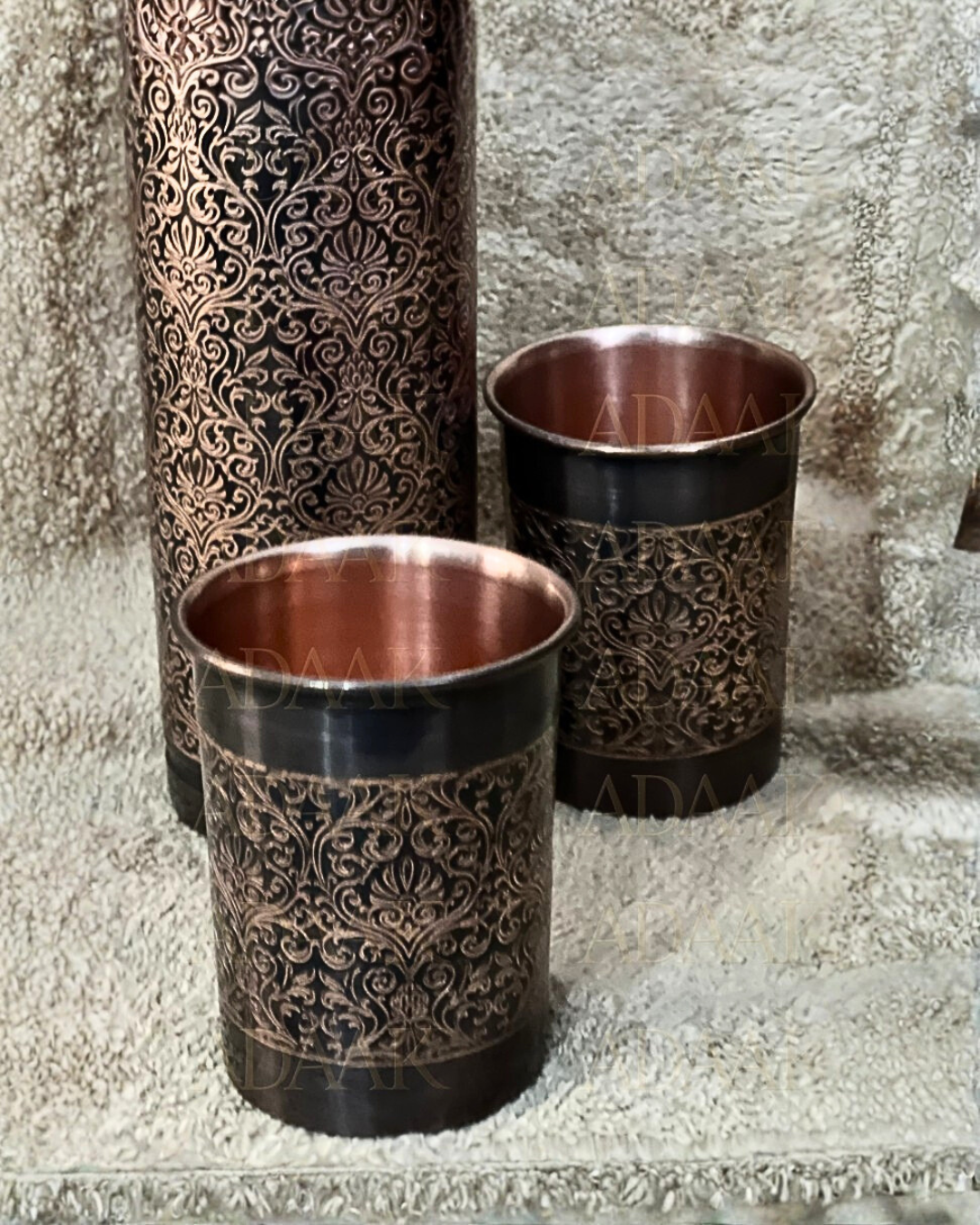 antique bottle set - glass