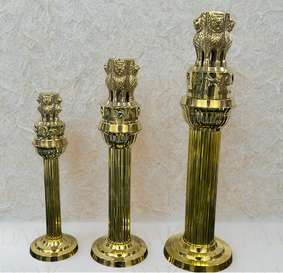 Pride of Bharat – Brass Ashoka Stambh Pillar Collection