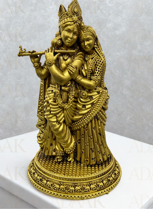 Brass large sized radha krishna