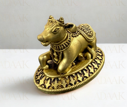 Brass nandi cow
