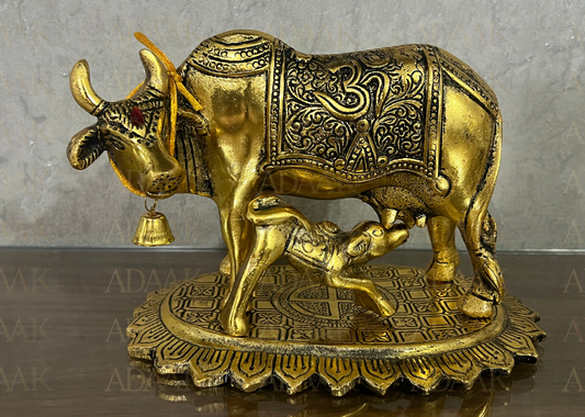 Adaak's Kamdhenu: The Divine Cow - Sacred Symbol of Prosperity