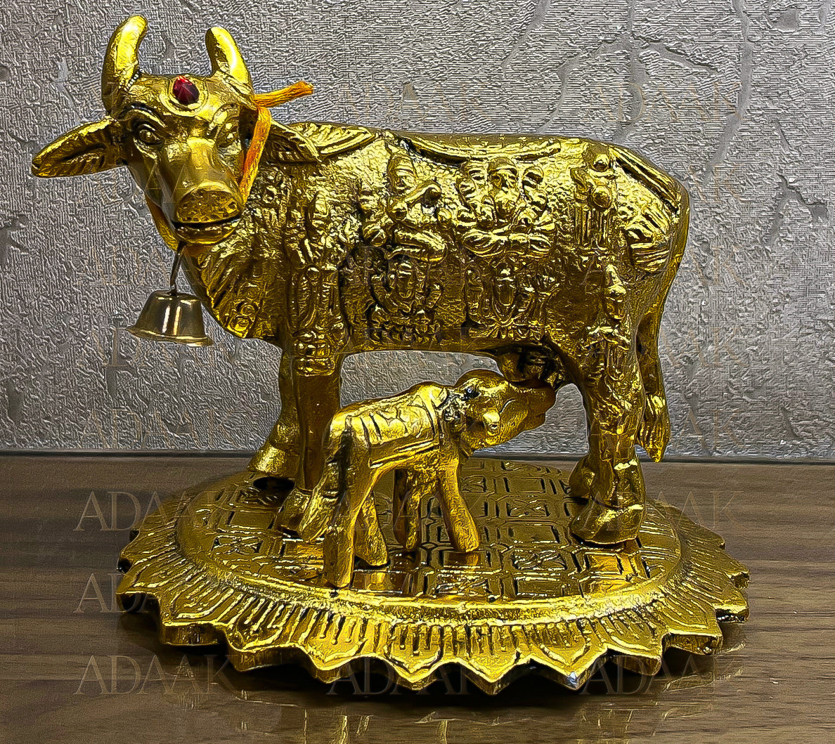 Kamadhenu Statue In Brass