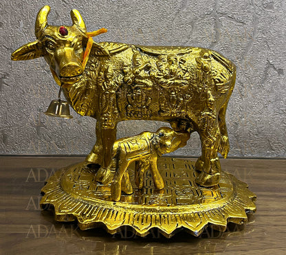 Kamadhenu Statue In Brass