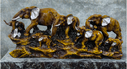 elephant family brown