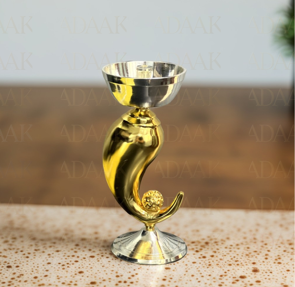 Divine Ganesha Brass Diya With Diya