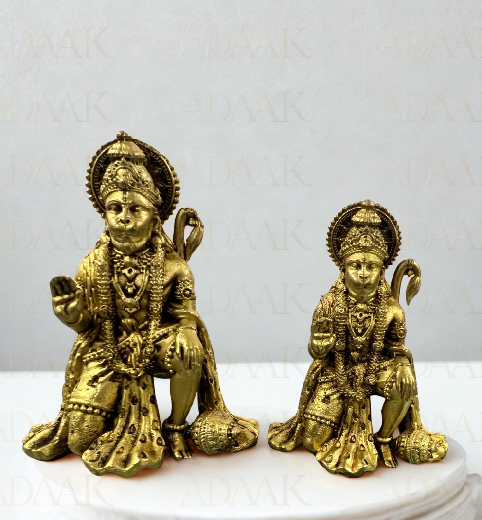Hanumanji with gadha at a side both sizes
