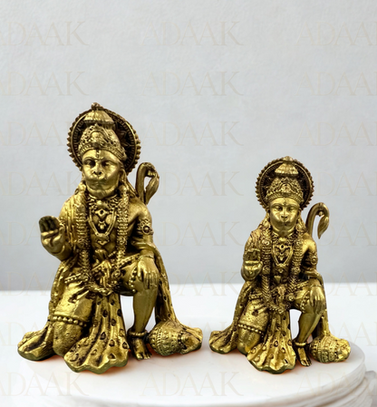 Hanumanji with gadha at a side both sizes