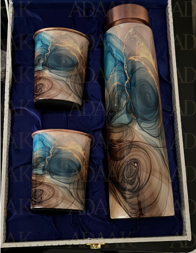 bottle and glass set