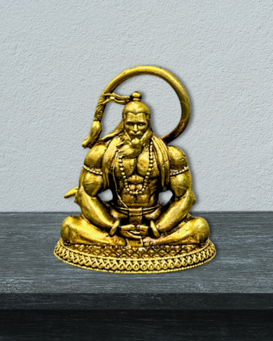 Meditating_Hanuman_Brass_Idol