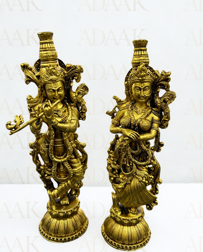 Brass Radha krishna ji pair