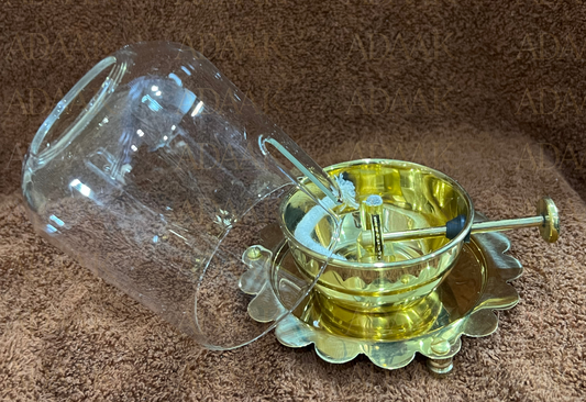Eternal Akhand Jyot Brass Diya – Sacred Flame Holder