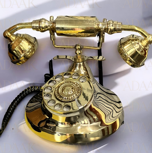 Adaak DialMuse Brass Rotary Phone