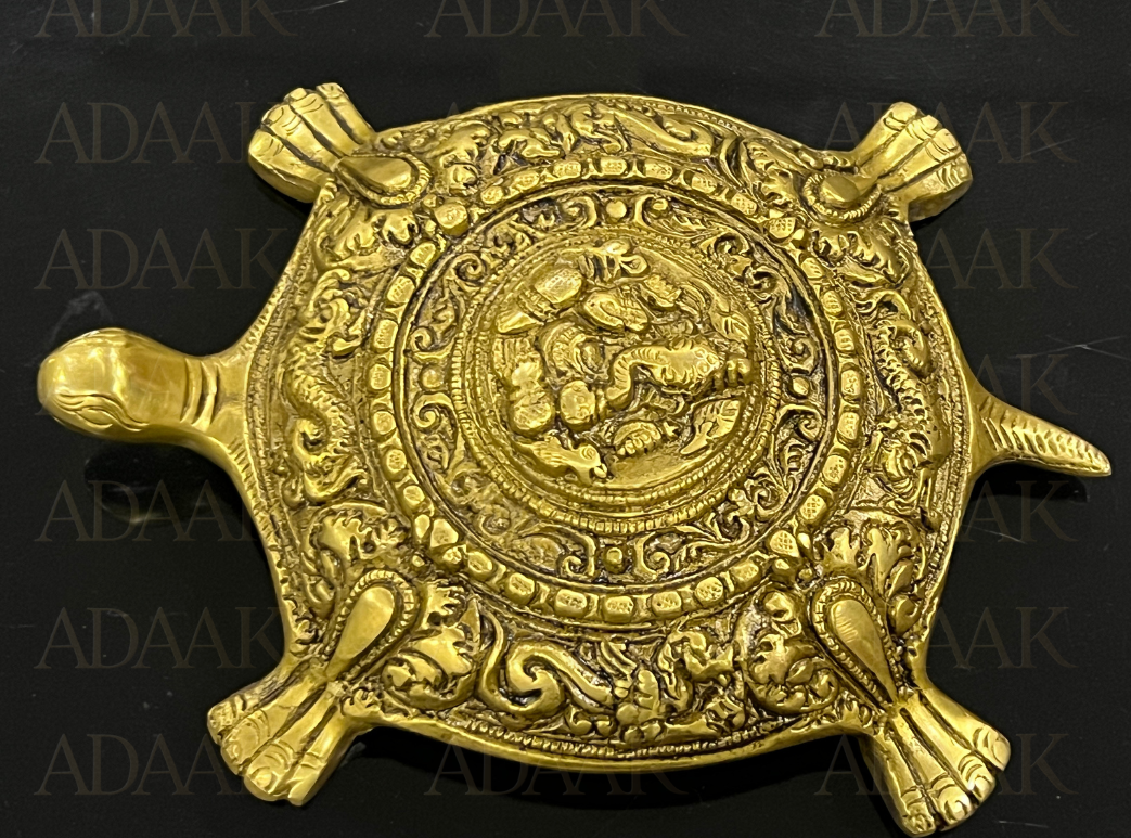 Adaak’s Blessed Tortoise with Ganeshji Motif
