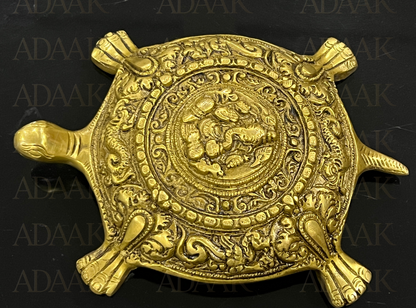 Adaak’s Blessed Tortoise with Ganeshji Motif