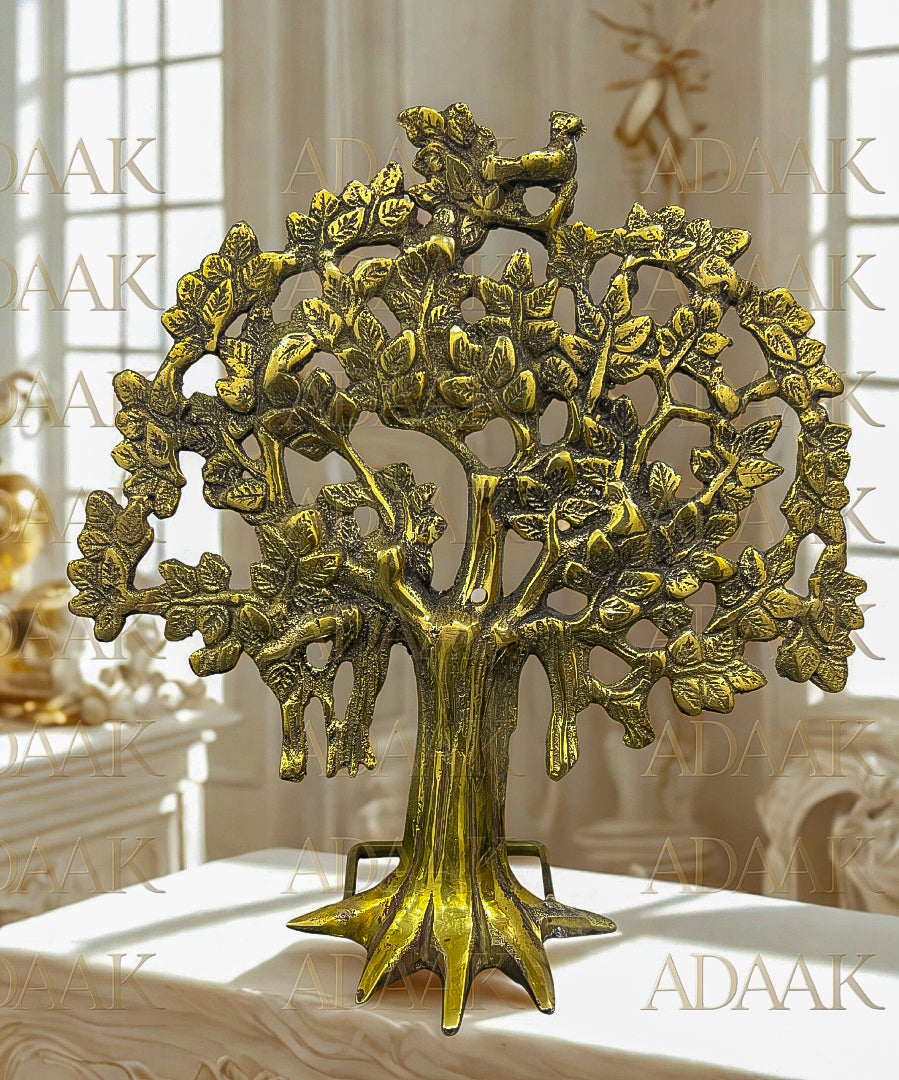 Adaak’s Anant Vriksha – Brass Tree of Life with Bird