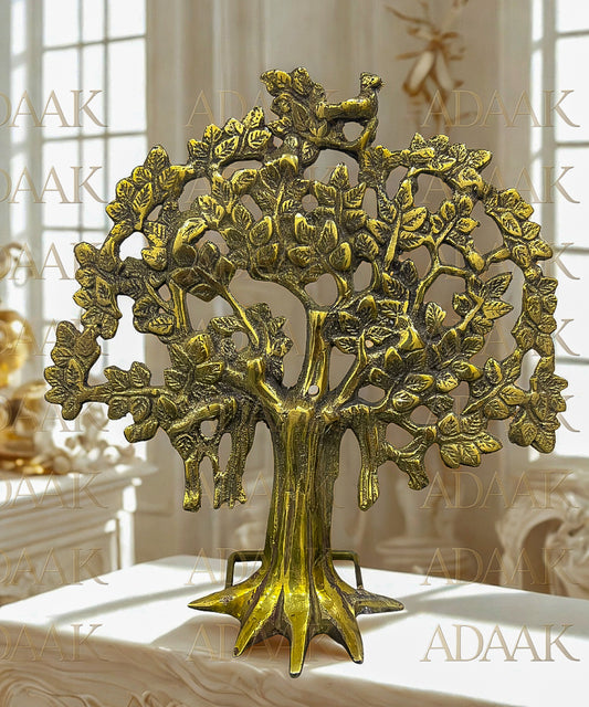 Adaak’s Anant Vriksha – Brass Tree of Life with Bird